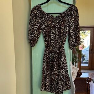 Lilly Pulitzer Brown Leopard Print Romper